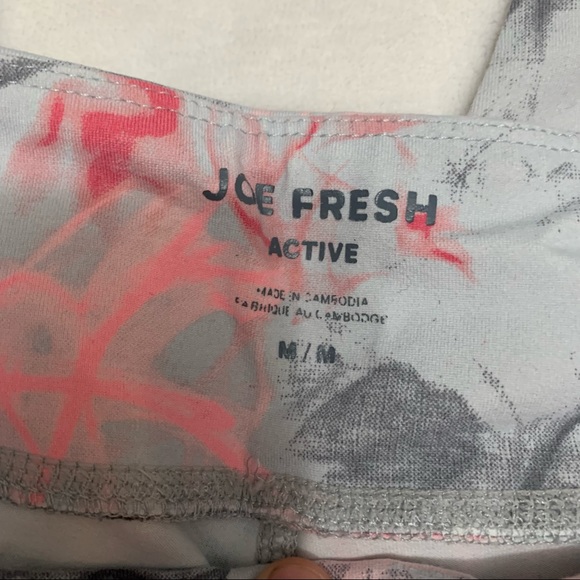 Joe Fresh Capri Abstract Print Work Out Legging M - Picture 3 of 6